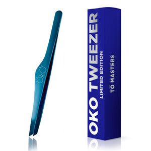 OKO Tweezer 04 Blue Magic, Beveled Premium - The Perma