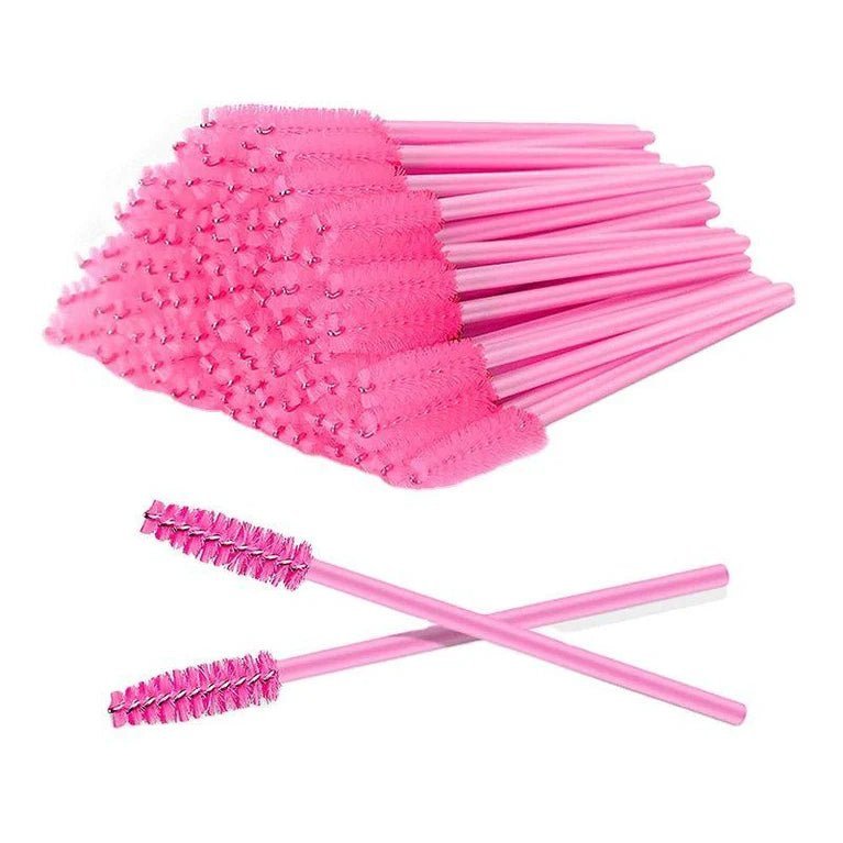 POPU Disposable Eyebrow Brush 50pcs – Pink