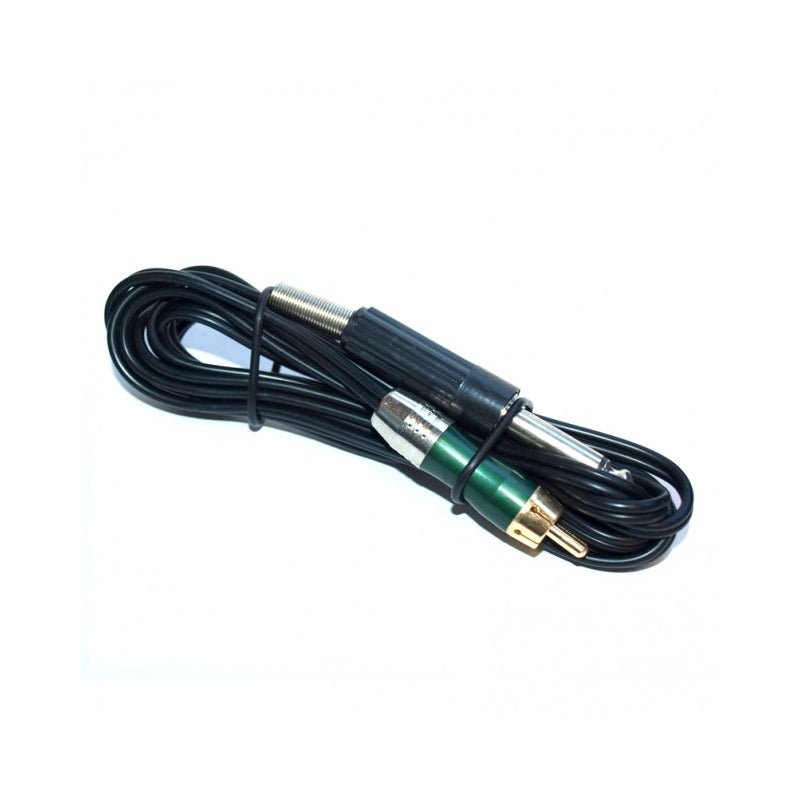 RCA Connector + Jack HIGHLINE 2m STRAIGHT - Color : Black - The Perma