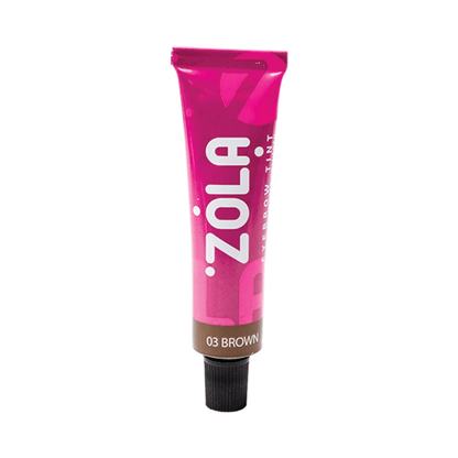 ZOLA Eyebrow Tint with Collagen 03 Brown, 15 ml - The Perma